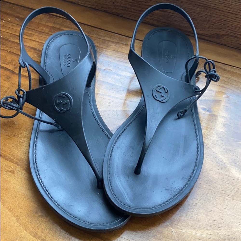 Rubber Gucci shoes